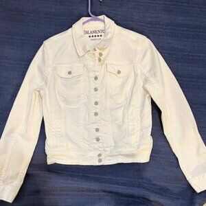 Blank NYC White Cropped Jean Jacket M